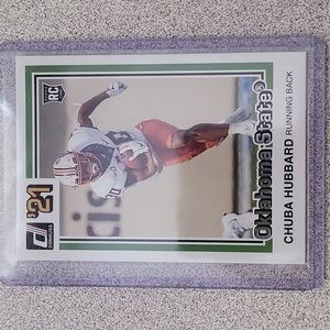 2021 Panini Chronicles Donruss Draft Picks Chuba Hubbard RC